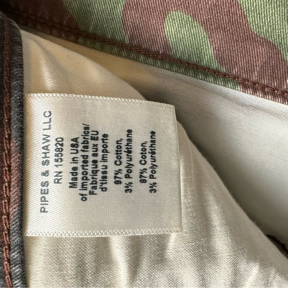 Veronica Beard Jeans Carly Kick Flare Secret Skinny Pockets Green Camo 26/2 NWT - Picture 9 of 10